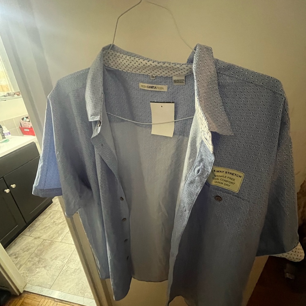 Moda Teal Short Sleeve Shirt